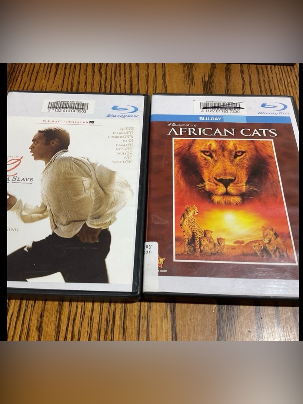 African Cats - Classic Wildlife Documentary & A Slave Blu-rays